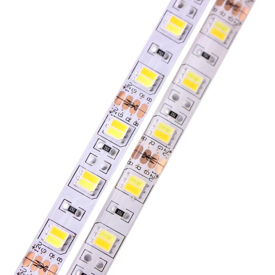 LED pásma LIGHT CCT 5025 Dvojitá teplá biela a biela UL2 v 1 čip 60/120leds DC12V/24V LED páska Color Tem Ajustable LED pásik