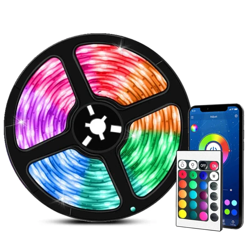 LED pásma LIGHT RGB 5050 USB 2835 Flexibilná lampa pásky Infračervená Bluetooth Control DC5V TV podsvieti