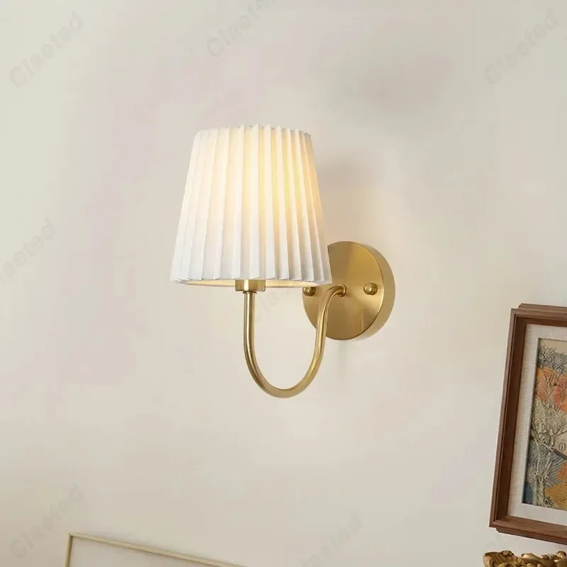 LED retro e14 tkanina lampa na nástennú lampu Spálňa posteľná lampa zrkadla predná lampa obývacia izba Koridor balkón osvetlenie dekorácia