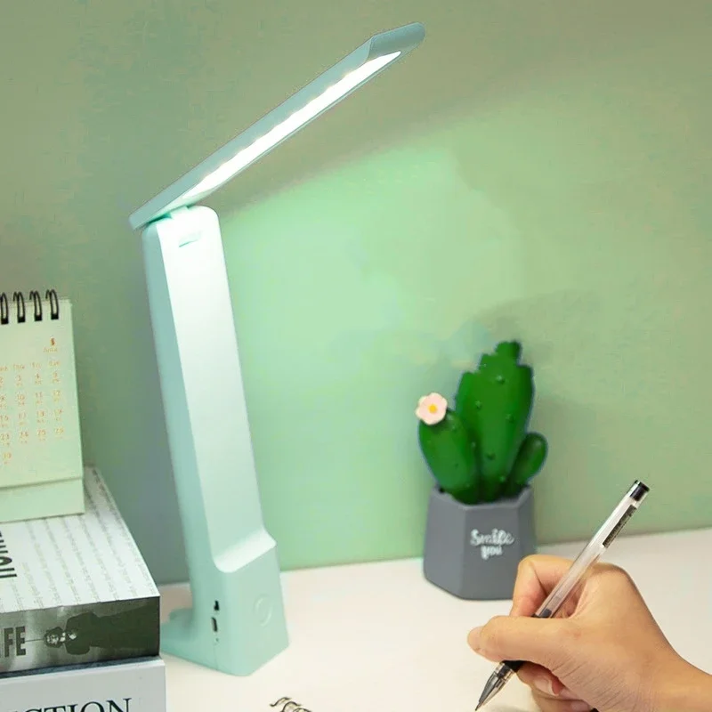 LED skladacia stolová lampa USB nabíjanie dotyk Ovládanie Domáca
