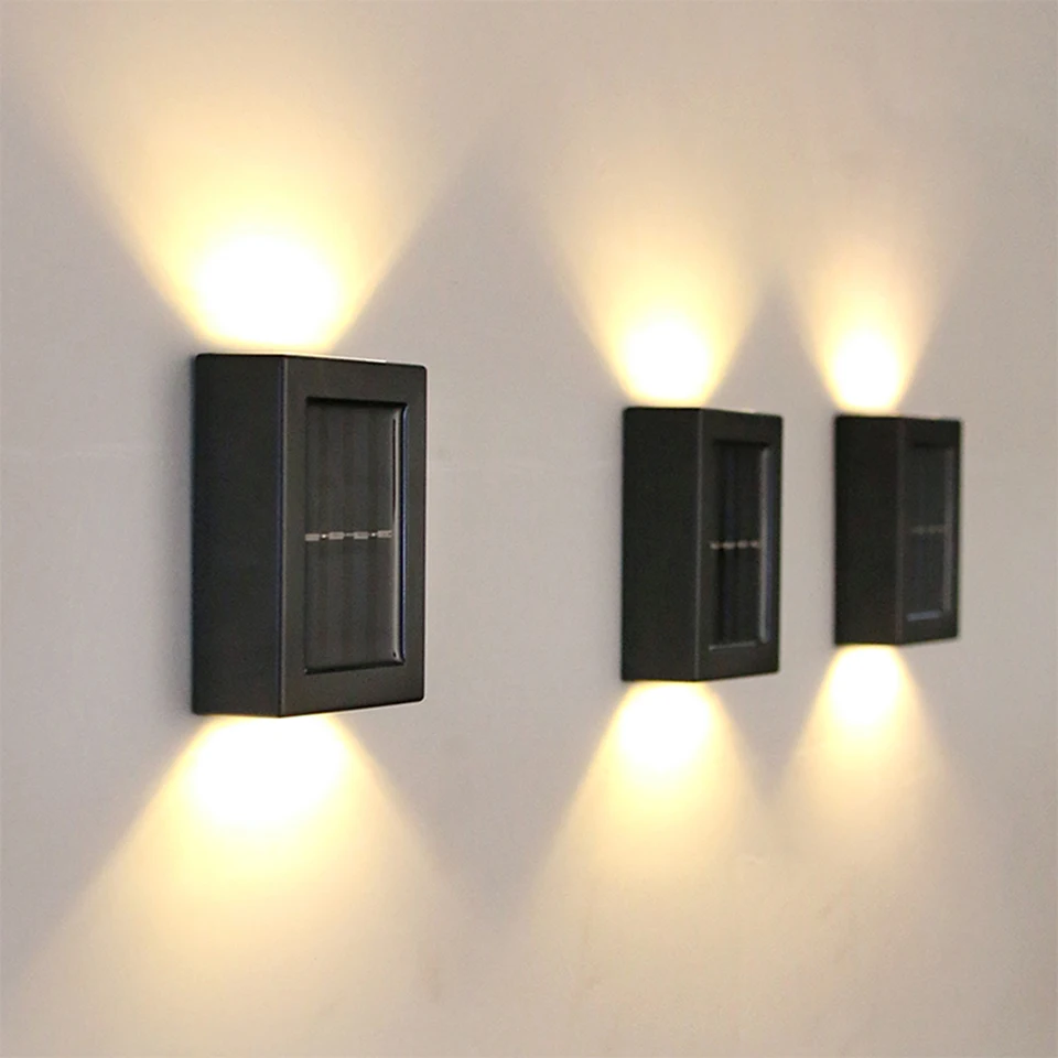 LED solárne svetlo stena namontované svetlo vonkajšie vodotesné záhradné ulica Villa krajina moderné výrobky lampášovej cesty
