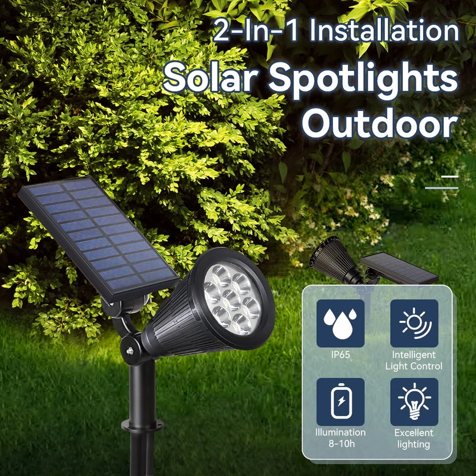 LED solárne škvrny Lights Outdoor Home Garden Lighting Lawn Lamp Lamp