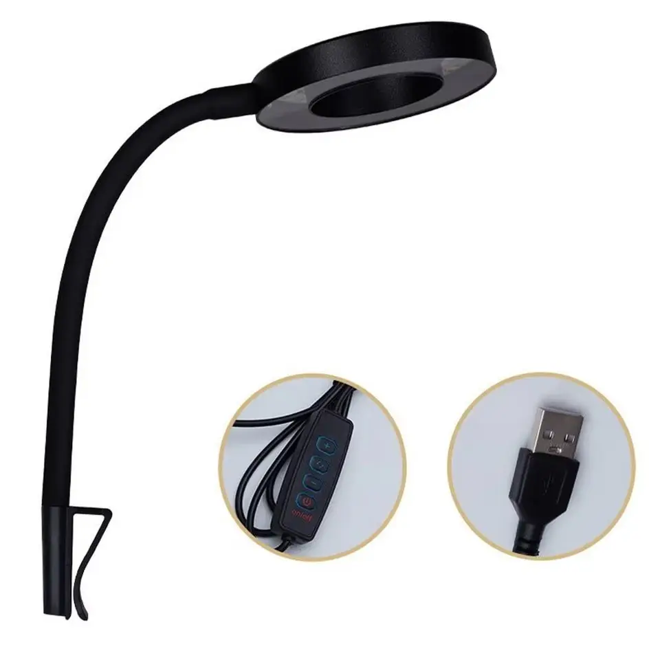 LED spona na akváriovom svetle 8W USB zástrčka FISH Nádrž Lamp