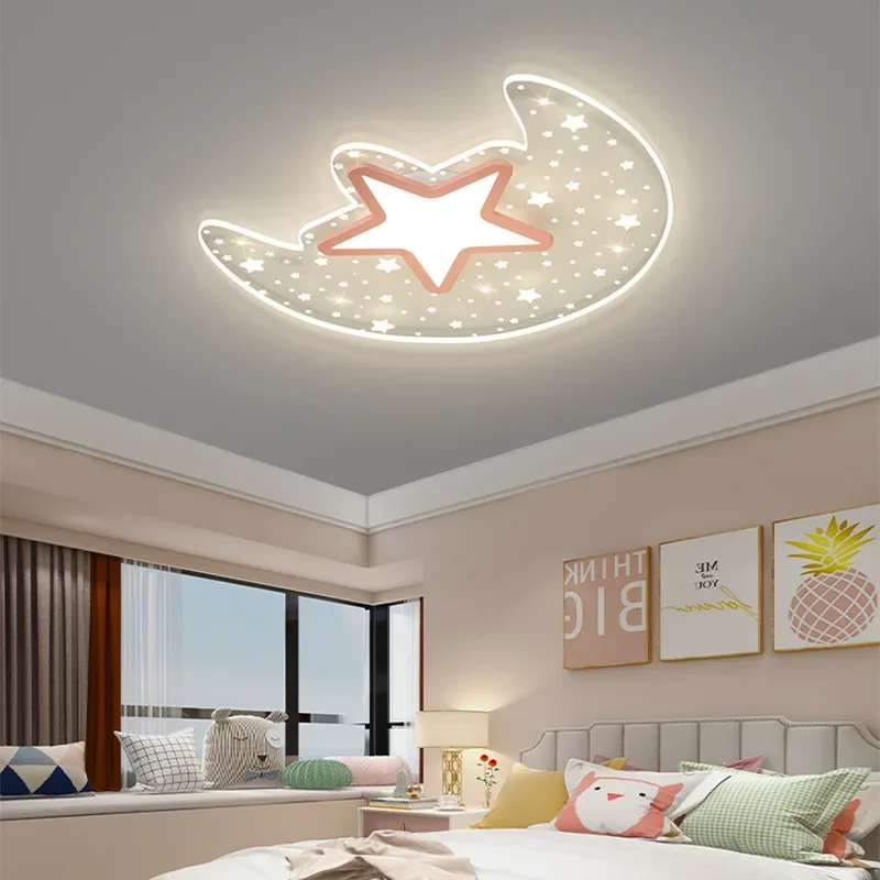 LED stropné svetlo pre spálne deti Štúdium Kreatívna mesiac dekorácia stropná lampa pre kuchyňu vnútorné osvetlenie svietidla svietidla