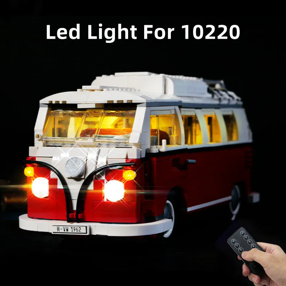 LED svetlo osvetlené pre 10220 T1 TECHNICKÉ BUDOVANIE AUTOMOBILOV (Žiadne modelové tehly)