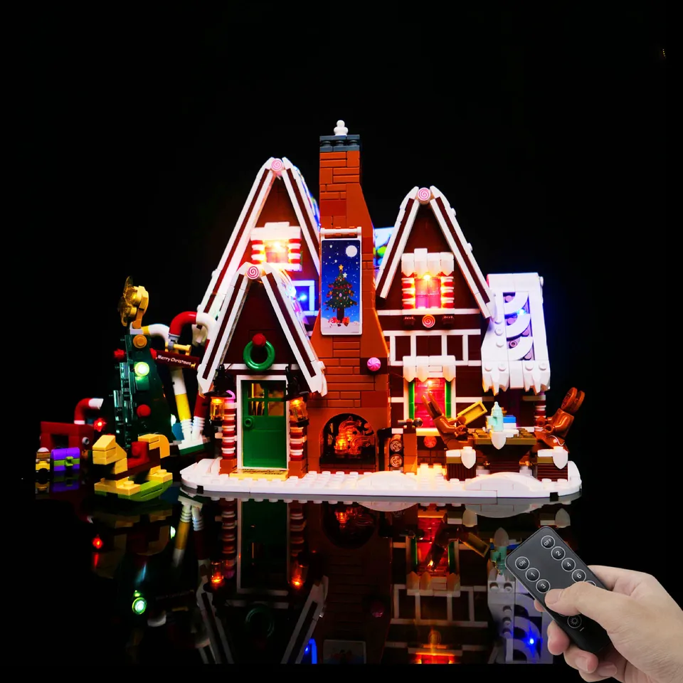 LED svetlo pre 10267 Ginger Bread House Lamp Building Blocks Tehly (nezahŕňajú blok bloku)