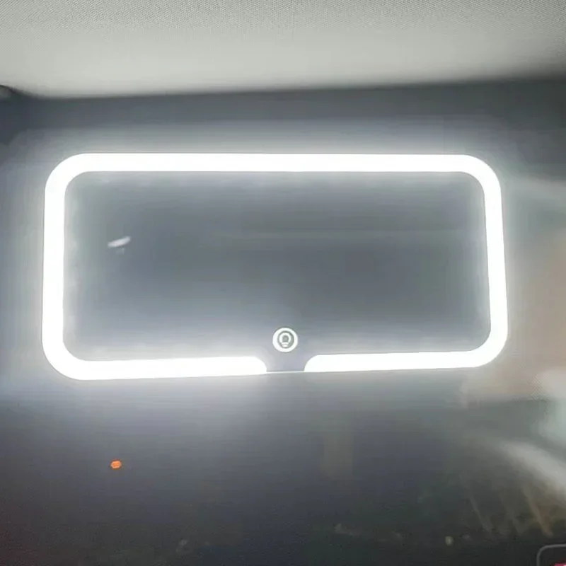 LED svetlo režim stepless Stlmenie slnečného priezoru Vanity zrkadlo Nabíjateľný dotykový senzor Vanity zrkadlo pohodlné zrkadlo automobilu