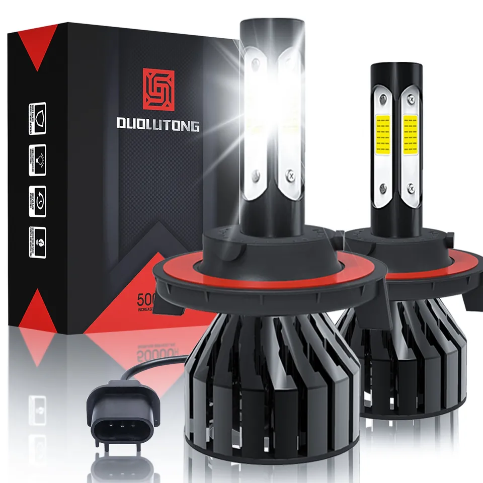 LED svetlomety s automobilom, 6000K 2ks 100 W COB 1021 LED čip 9004 9005 9006 9007 9012 H1 H4 H1 H11 H13 pre auto