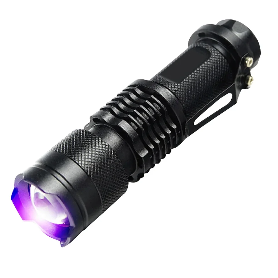 LED ultrafialové baterky 365nm/395nm Inšpekčná lampa na batériu Overenie peňazí Overenie Pet moč DETECT DETEKTOR