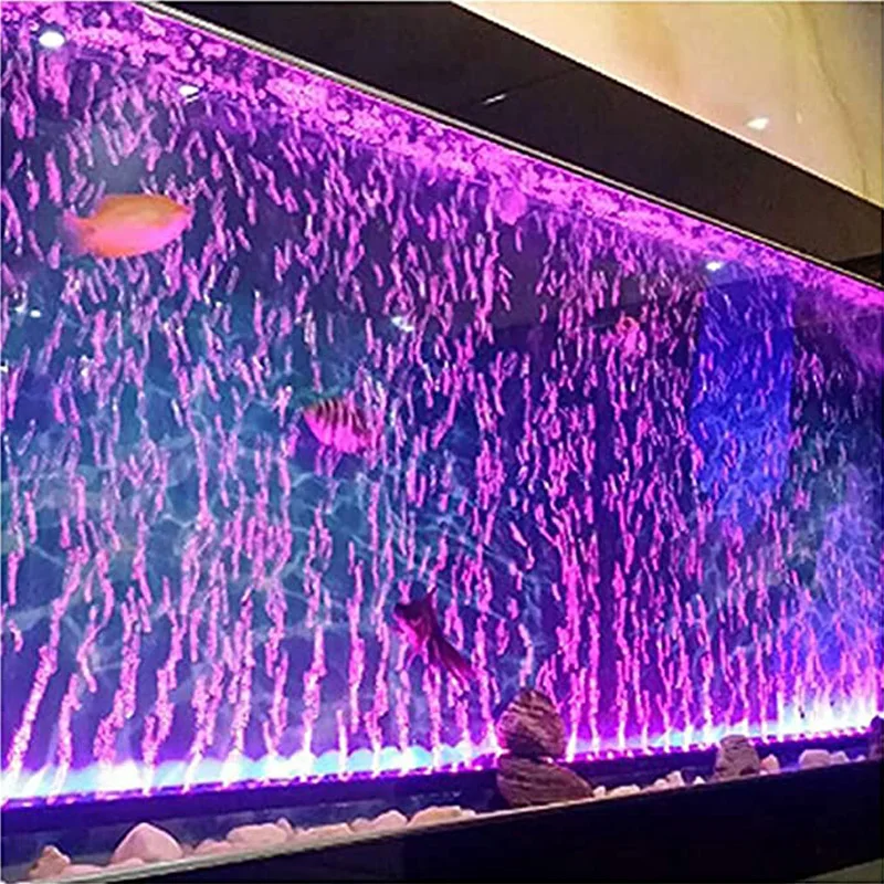 LED vzduchová bublina Light Aquarium Lamp pod vodou ponorná rybná nádrž svetlo Zmena