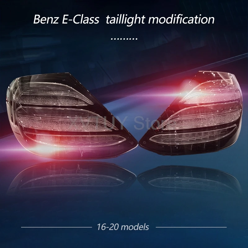 LED zadný nárazník pre zadný nárazník pre triedu Mercedes-Benz E trieda W213 2016-2020 Taillamp Accessories Brzdenie Turn Lights Parkovacie žiarovky Zostava