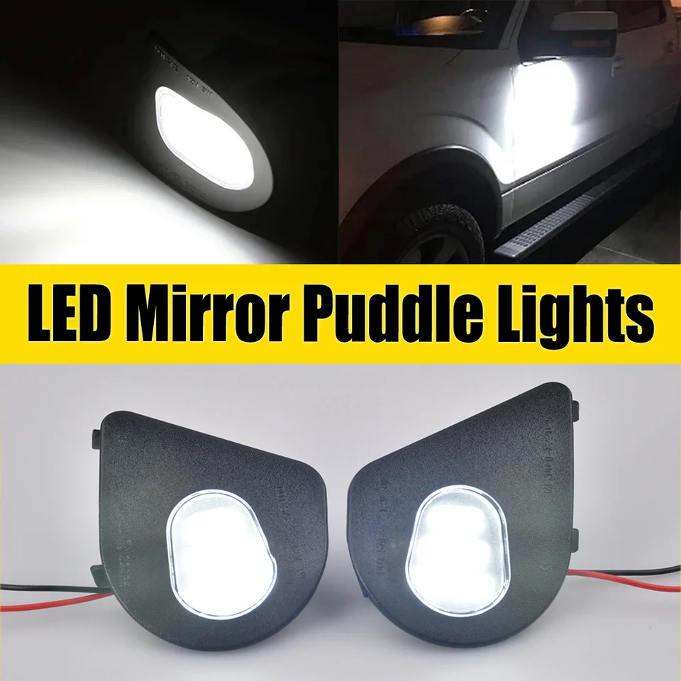 LED zrkadlové dvere Puddle Lights White Lamps for Dodge RAM 1500 2500 3500 4500 2010 2012 2012 2013 2014 2015 2016 2017 2018 2018 2019