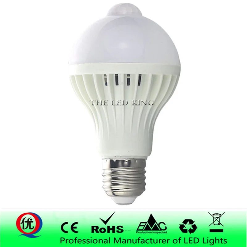 LED žiarovka Senzor pohybu domáceho dekorácie inteligentná pir lampa E14 E27 Automatické zvukové svetlo 3W 5W 7W 9W 12W 110V 220V Radar Radar Infračervená lampa tela