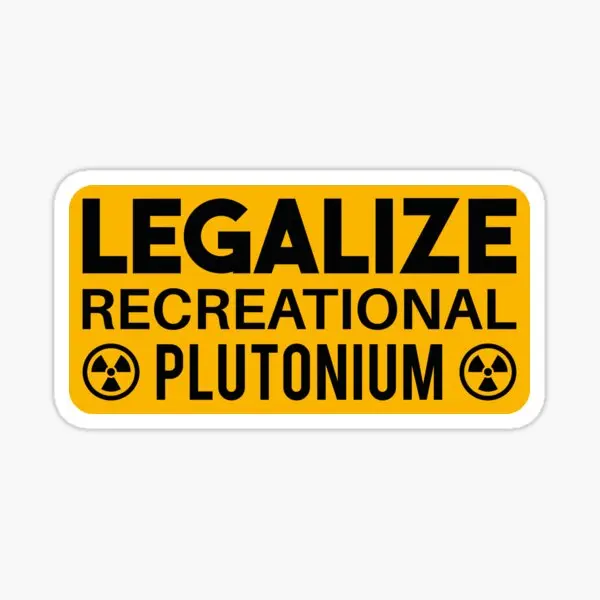 Legalizujte rekreačné plutónia obdĺžniky 5ks nálepky na autá pre okenné dekorácie motocyklov roztomilé anime Car Chladnička tlače vtipné