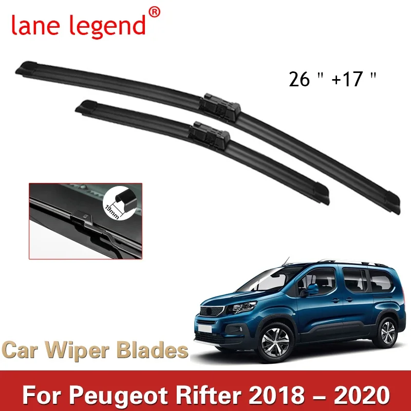 Legenda Lane LHD Front Wiper Blades for Peugeot Rifter 2018 - 2020 predné okno čelného skla čelného skla 26 