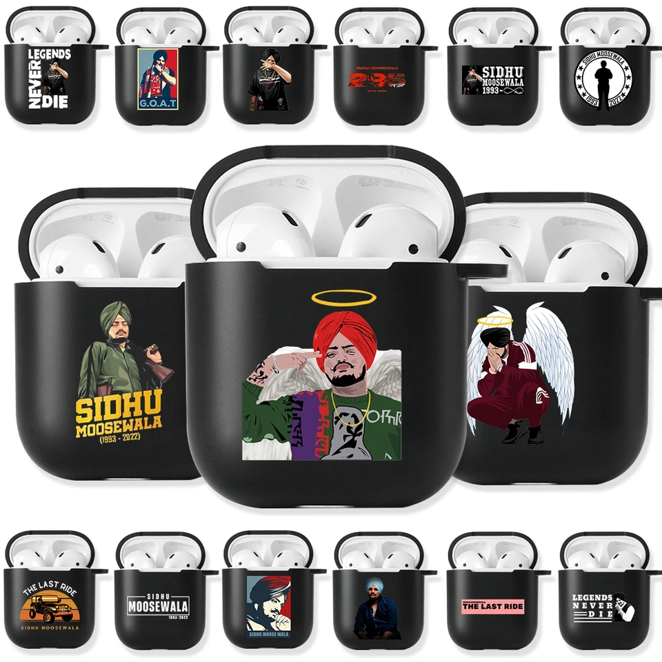 Legenda Never Die Indian Rapper Sidhu Moose Wala Soft Silikone Case pre AirPods Pro 3 2 1
