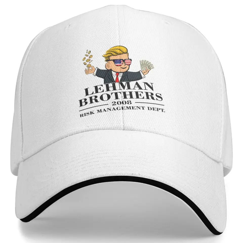 Lehman Brothers Risk Management Dept Casual Baseball Cap Tenis Skate Hip hop klobúky leto nastaviteľné mužské baseballové čiapky
