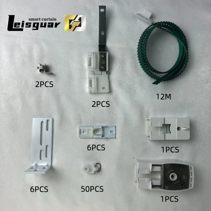 Leisguar DIY inteligentné domáce elektrické závesy motorové doplnky koľajnice