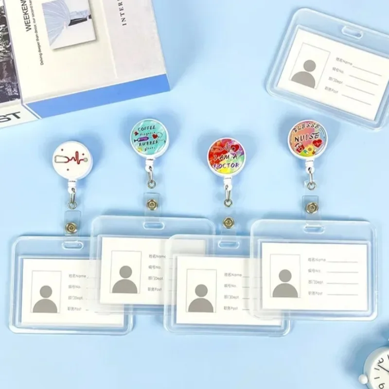 Lekári sestry Transparentné ID názov Značka pracovný povolenie Povolenie Prípad na stiahnutie odznaku Držiteľ odznaku pre personál Pass Pass Case Cover