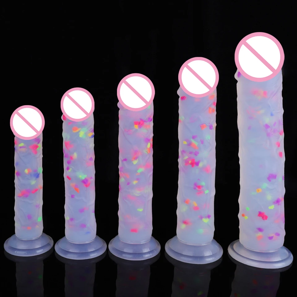 Lekárske silikónové želé dildo dospelé hračky Strapon dildo Soft Art Articiial Dildos Realistické farebné obrovské obrovské penis sexuálne hračky pre ženy