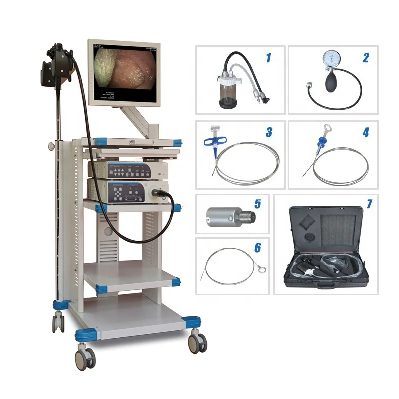 Lekársky elektronický endoskopový endoskopický stroj gastroskop kolonoskop bronchoskop laryngoskop cystoskop v jednej sade