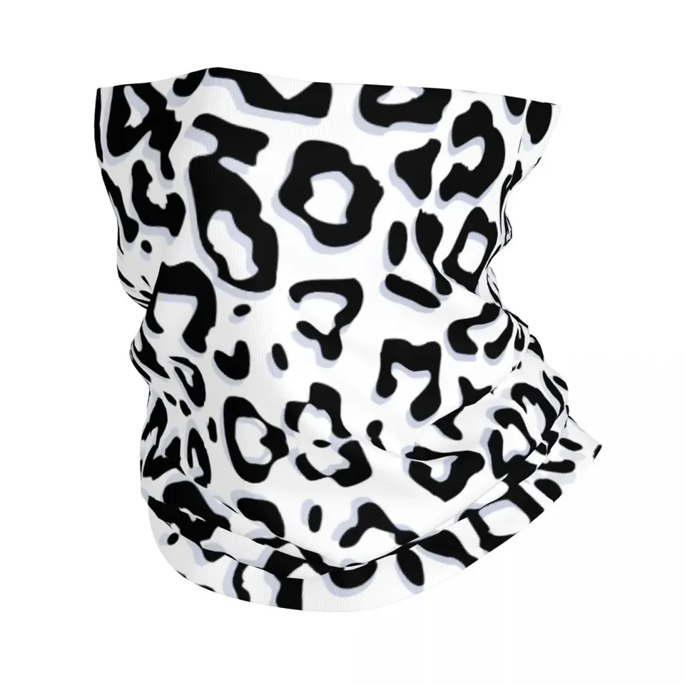 Leopard Bandana Krck Cover potlačené mačky pokožky pleťová maska ​​Maska Maska šál Viacnásobné použitie čelenky pre mužov pre mužov Dospelý priedušný