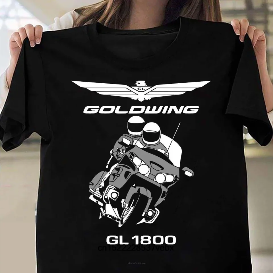 Lepšia kvalita Goldwing GL1800 Motocycle Men Tričko módne tričko Men Značka bavlnená značka Teeshirt Casual Tees