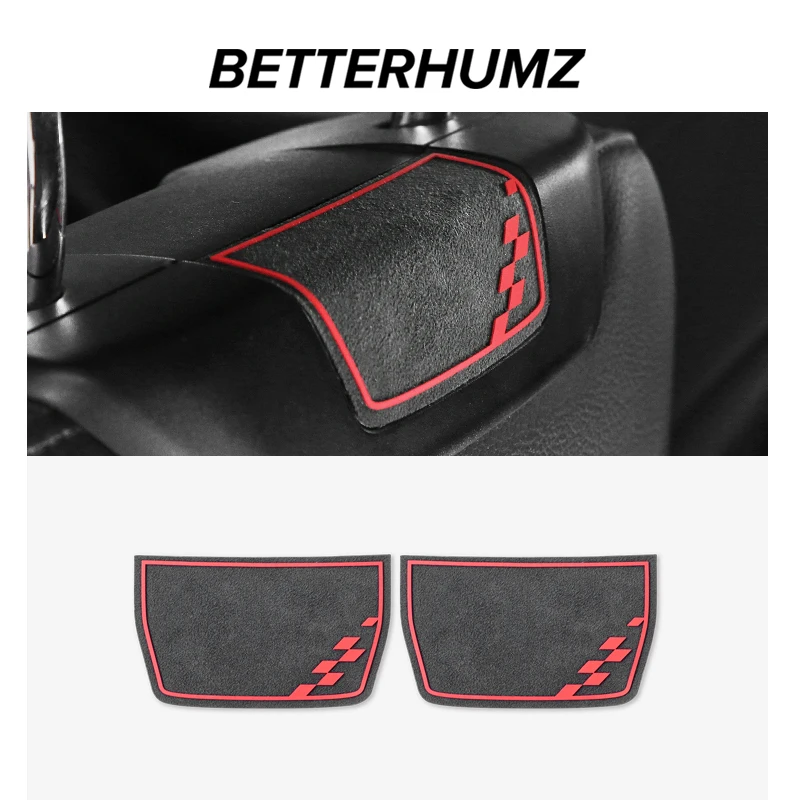 Lepšie humánny pre Audi A4 B9 A5 vyrobený z zadného panela Alcantara Sedadla Tink Try Sport Stickers 2ks
