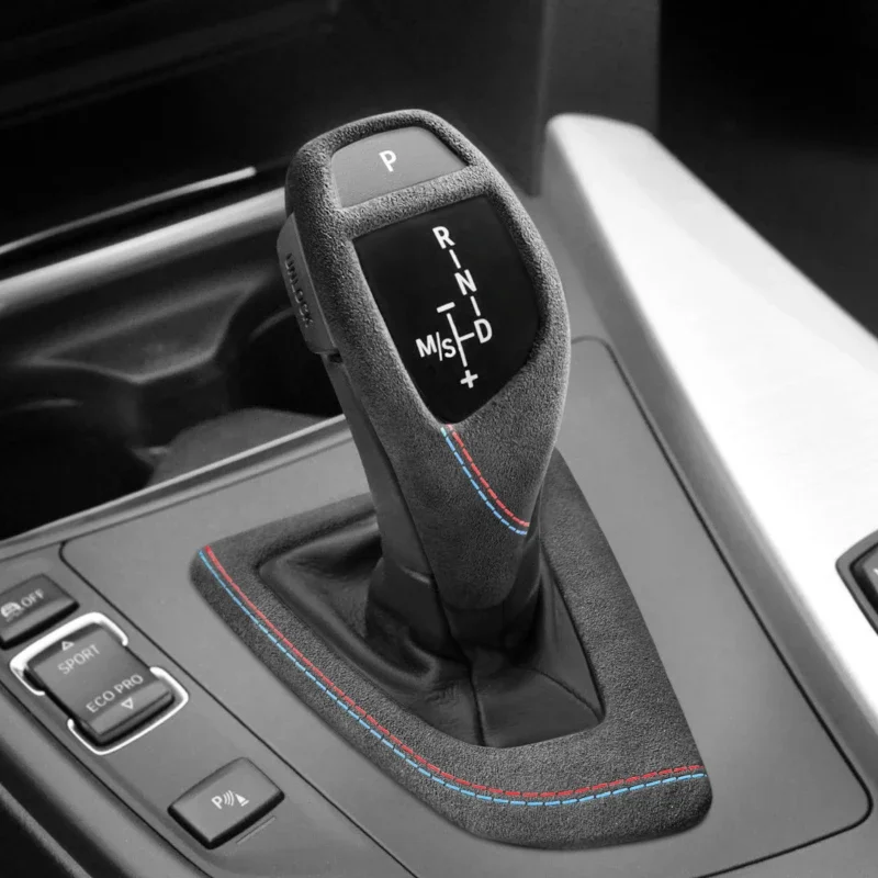 Lepšie humánny vývesok pre označenie gombíka pre prevodový gombík pre BMW F20 F30 F10 F31 F32 F36 F34 F22 X3 X4 X5 X6 Suedový panel Vnútorné príslušenstvo