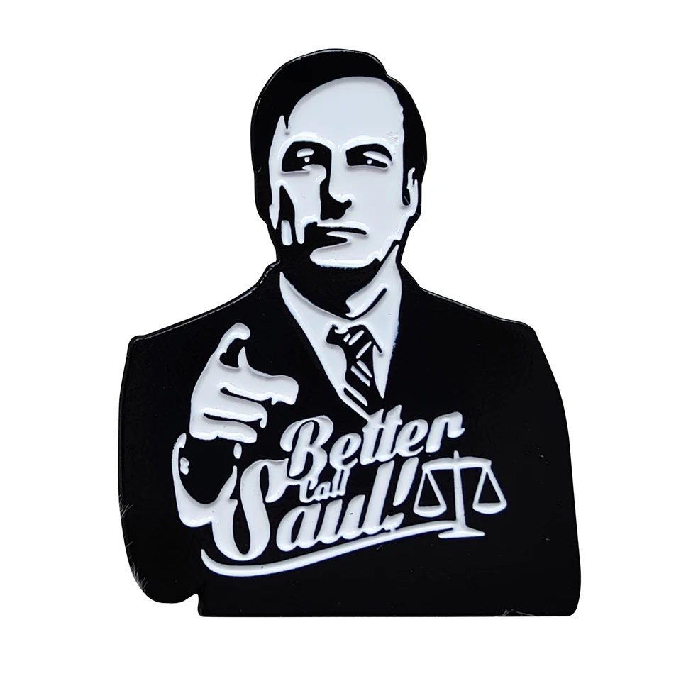 Lepšie zavolajte Saul Goodman Enema Pin Brošľový kovový odznak Klenotnícke šperky