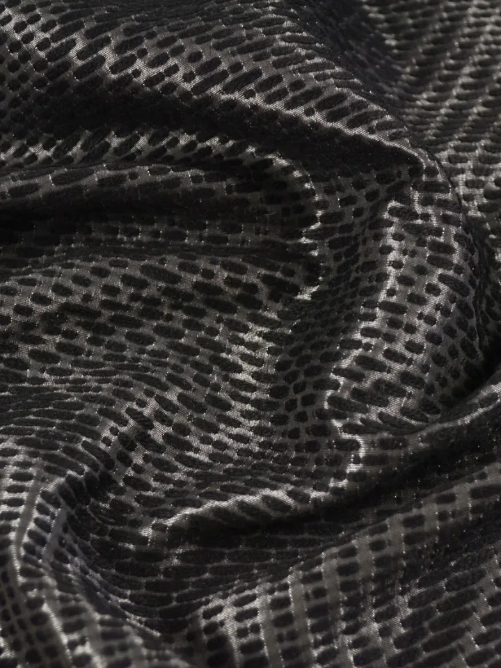 Lesklá módna tkanina Soft Dress Coat sivé čierne oblečenie