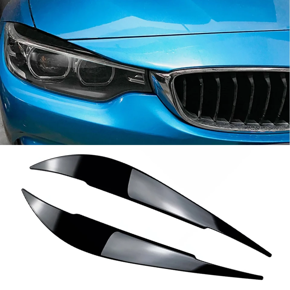 Lesklý čierny automat Light Light Light Light Light Ovelid Cover Tink pre BMW 4 Series F32 F33 F36 2014 2015 2016 2017 2018 2018 2019 2020