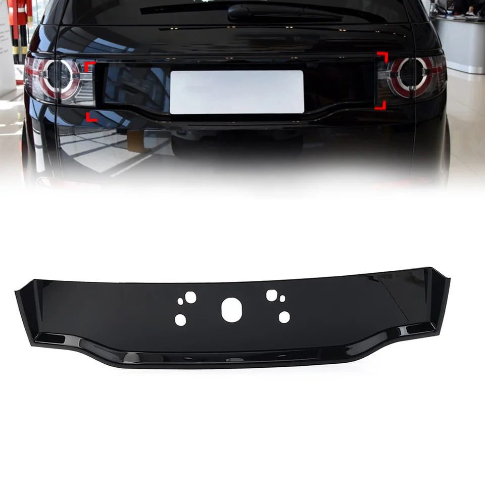 Lesklý čierny automobil zadný kmeň veko ŠPECIÁLNEHO ZVÝRAVENIA ČÍSLA DORUČNÝ PANEL pre Land Rover Discovery Sport 2015 2016 2017 2018 2019 2019