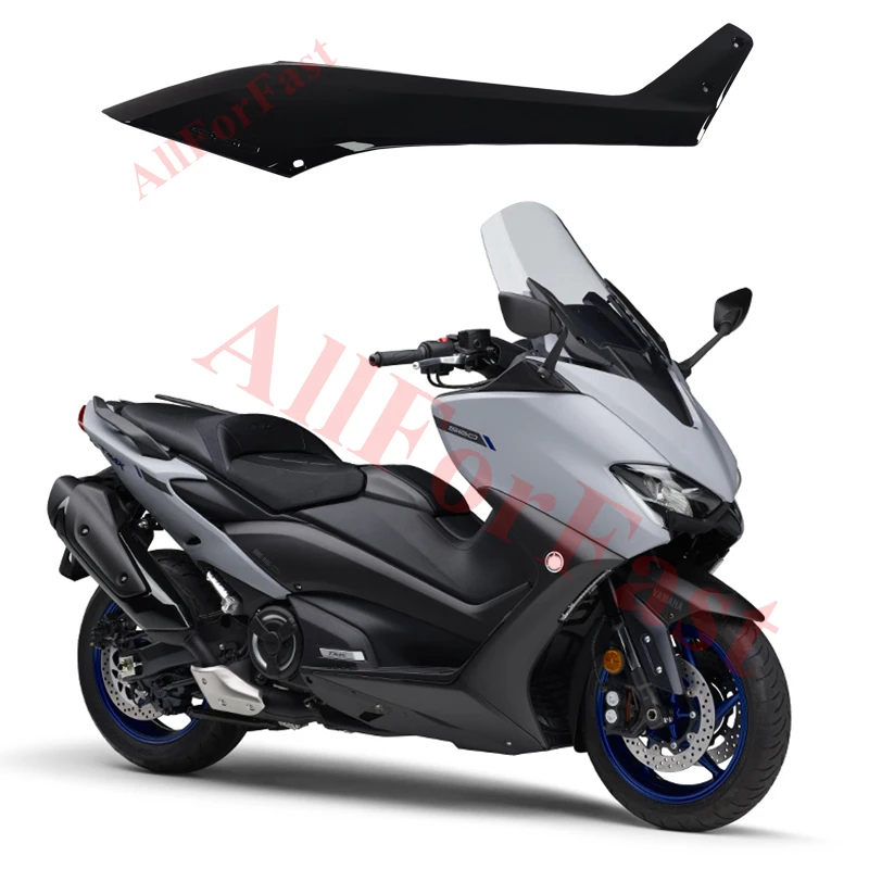 Leskované čierne ľavé pravé brucho pre Yamaha Tmax 560 2020 2021 Bočný panel z uhlíka na bočné panely pre Yamaha Tmax560 Maxisoocoter