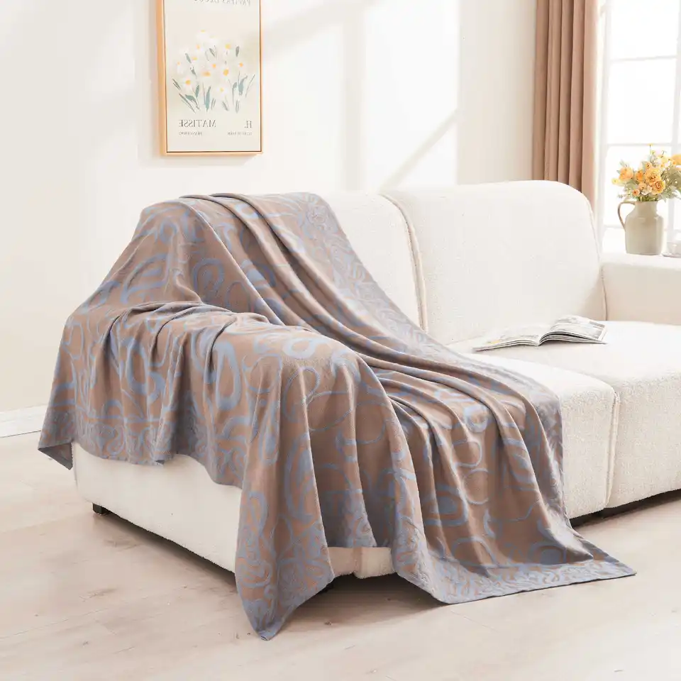 Letecká prikrývka na kabínu prvej triedy prikrývka Jacquard Lietadlo kancelária zdriemnu