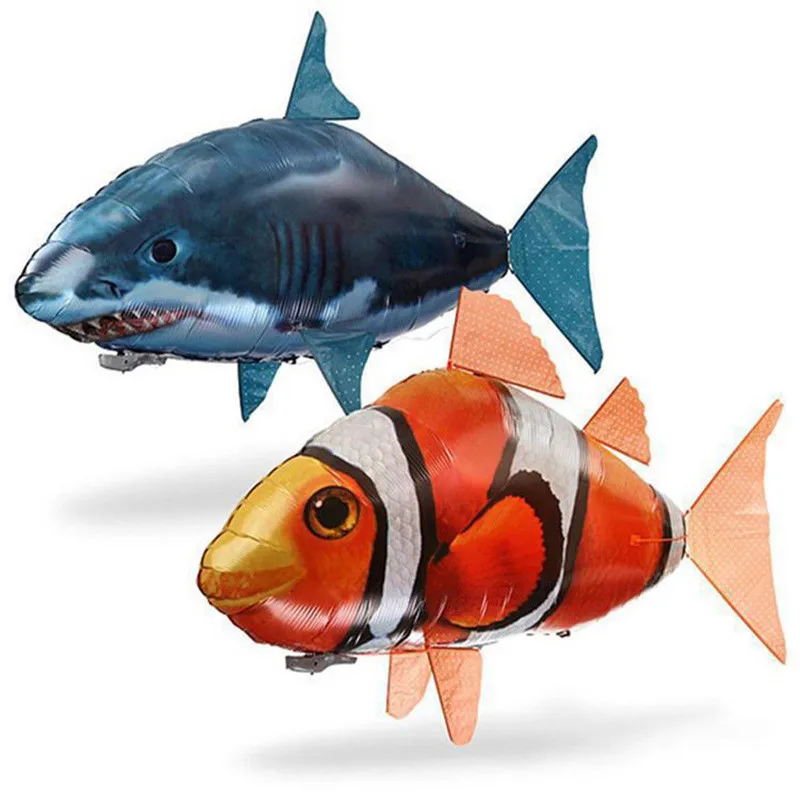 Letecké plavecké rybie hračky Dron RC RC Clown Fish Balóny nemo nafukovacie hračky héliu pre deti pre deti a dievčenské tašky darček