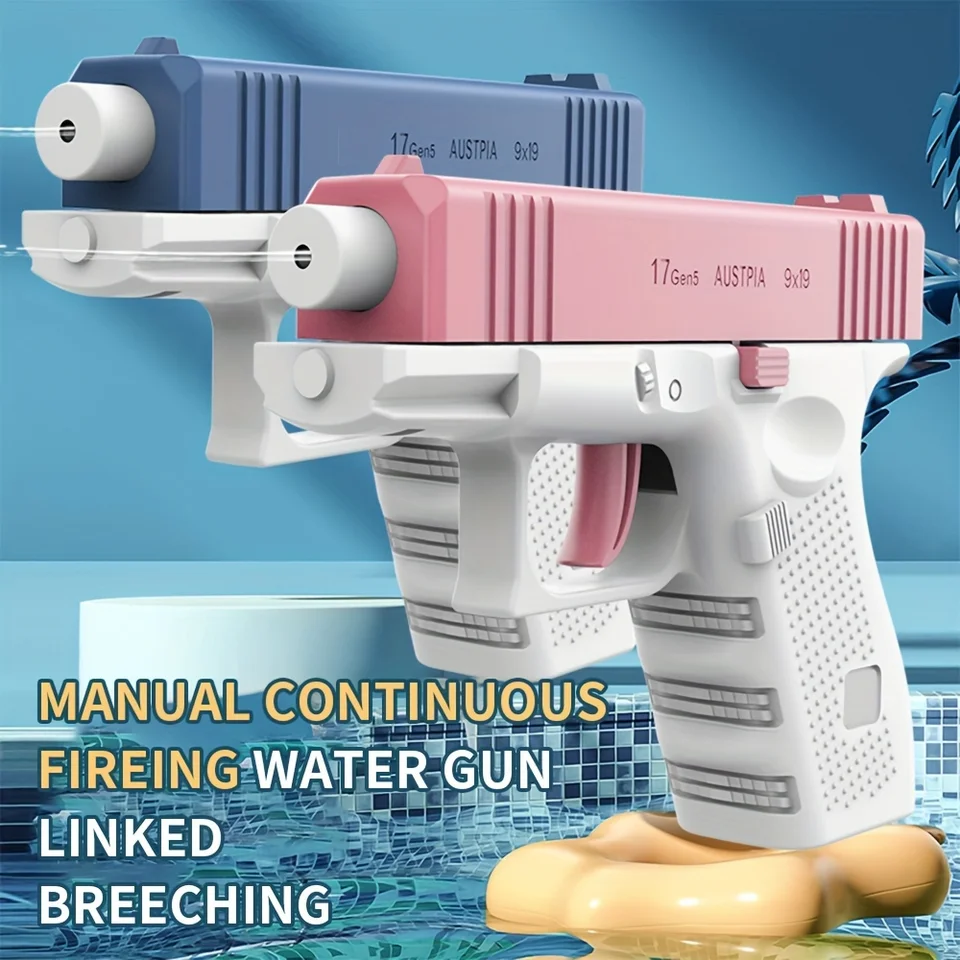 Letná vodná pištoľ nelektrická pištoľ Vysokotlaková plná automatická streľba Kid Kid Kid Dievčatá Dievčatá Dospelá vodná pláž Hračky Gun