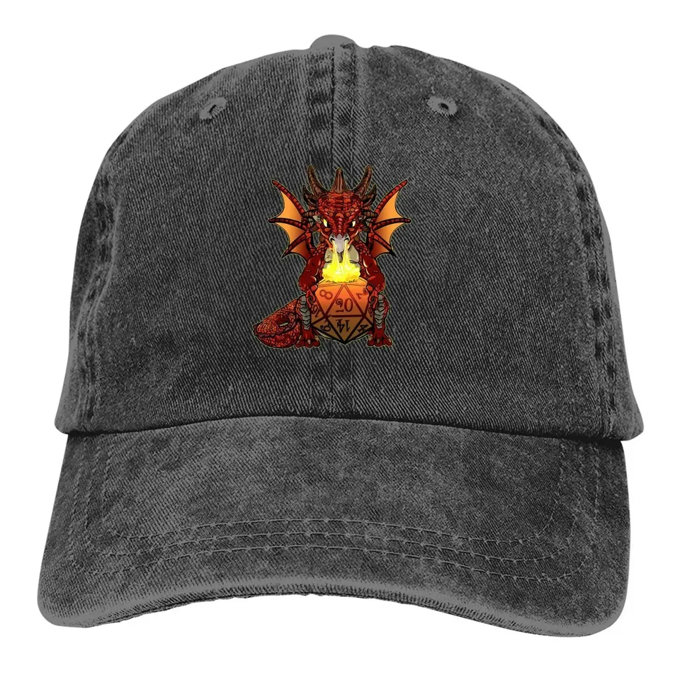 Letná čiapka Slnko Visor Baby Red Dragon Hip Hop Caps Dnd Game Cowboy Hat Vrchol Trucker Dad Hats