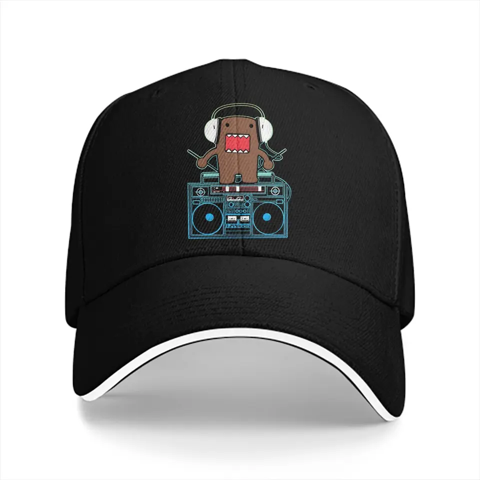 Letná čiapka Slnko Visor DJ Domo Hip Hop Caps Domo Kun vrchol klobúkov