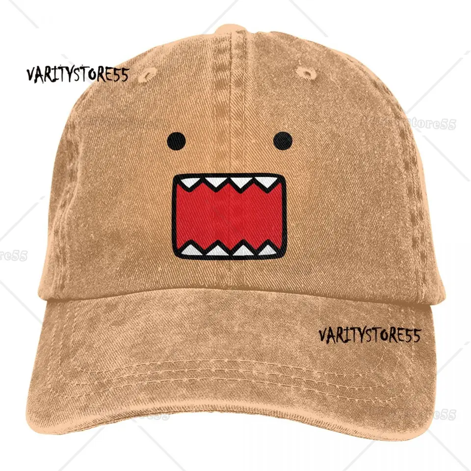 Letná čiapka Slnko Visor Domo Kun Doll Face Face Hip Hop Caps Cowboy Hat Vrchol Hats