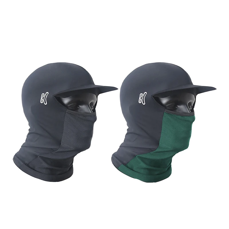 Letná ľadová hodvábna čiapka priedušná elastická anti-UV balaclava s brim cyklistickou bežeckou prilbou klobúk klobúk pred slnkom