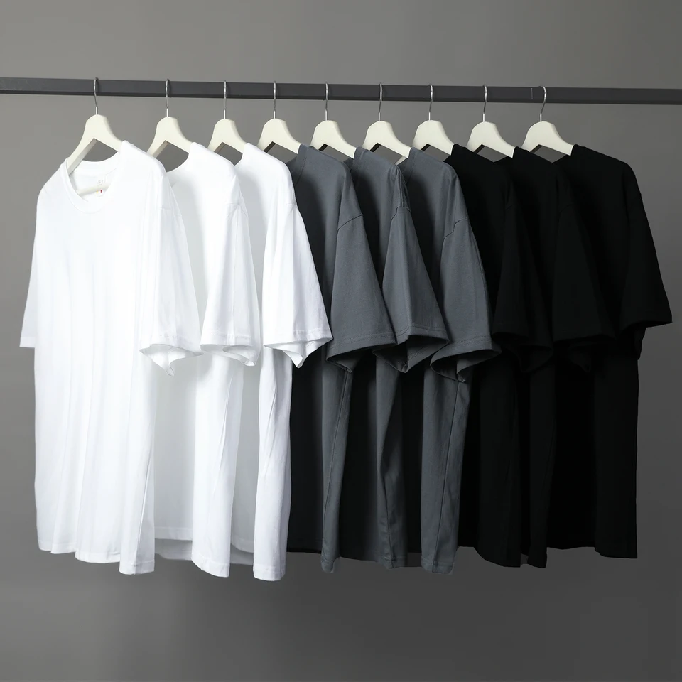 Letné 100% bavlnené tričko s krátkym rukávom Tričko Denne voľný voľný O-krk Tees M-3xl