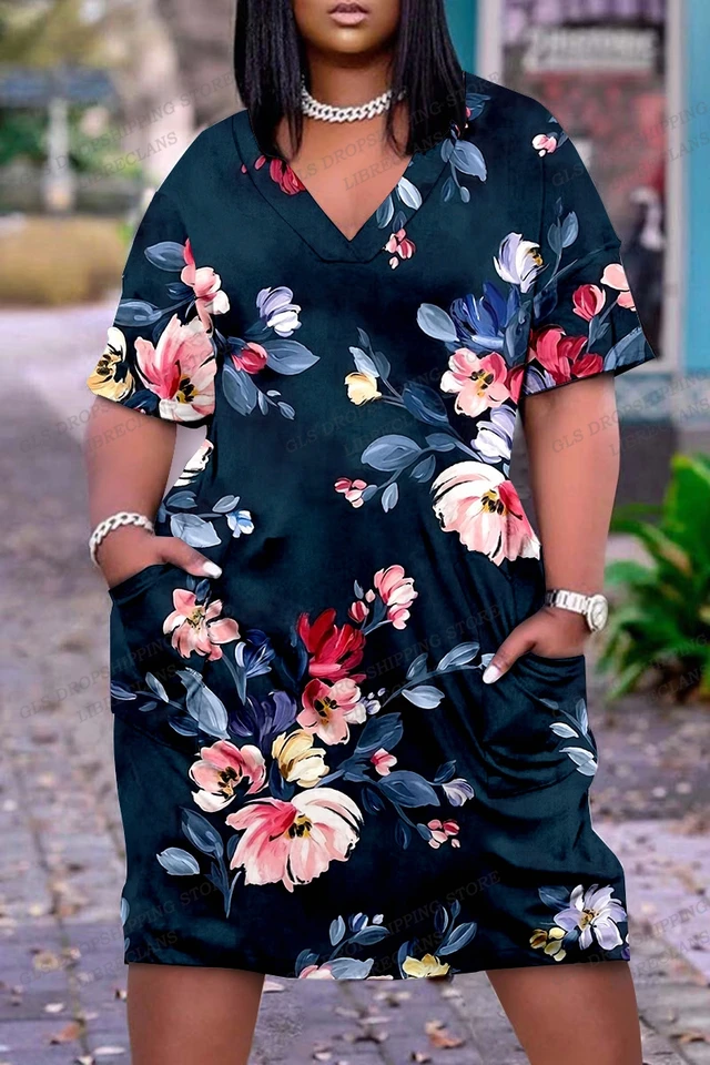 Letné dámske šaty Party Elegantné vestido kvetinové šaty Večer Vestidos v krku s krátkym rukávom šaty pláž Midi Sundress Butterfly