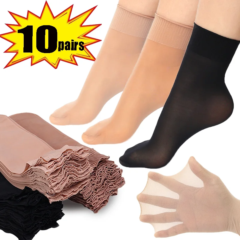 Letné krátke hodvábne ponožky Lady Sexy ultra tenké členky Stocking Patčné s ponožkou Nylon Priedubné Sox Sting Enter