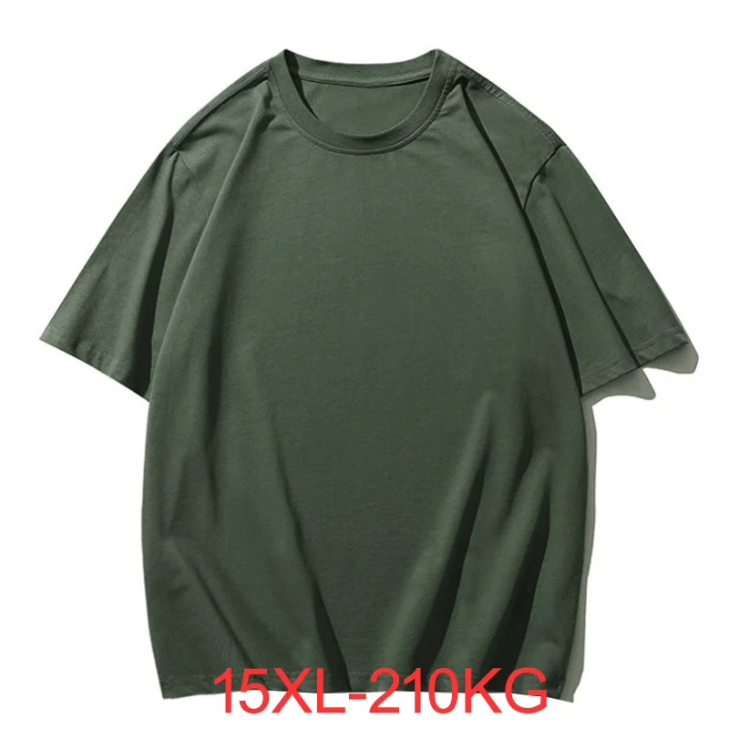 Letné muži nadmerné tričko 15xl 14xl 13xl 12xl 11xl 10xl hmotnosť 210 kg plus mužov tričko Busta 186 cm