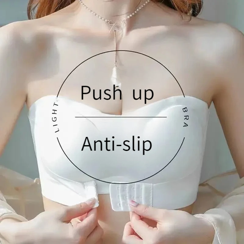 Letné popruhové podprsenky spodná bielizeň bezproblémovo push Up Brassiere Cover Front Typ Sexy spodná bielizeň Ženy Body Lenceria para damas Mujer