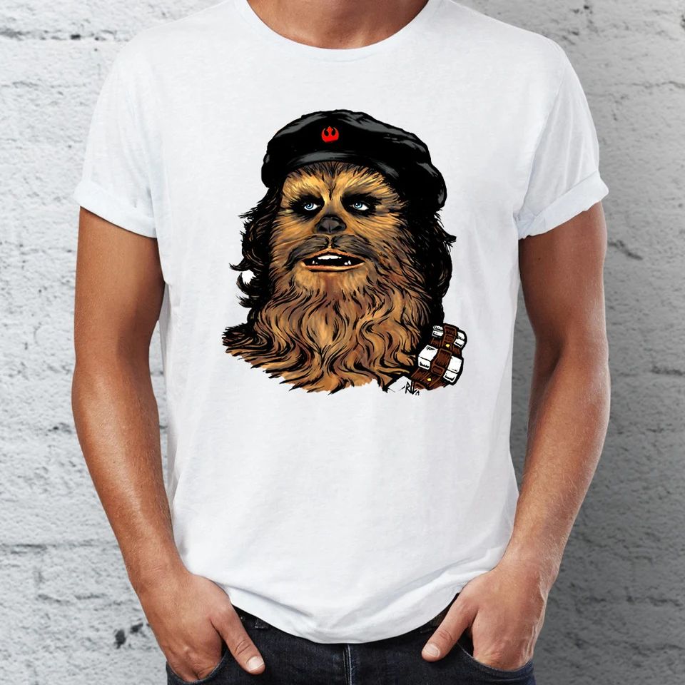 Letné pánske tričko s povstalcom Chewbacca Chewie a Che Guevara Funny Tshirt Anime Tees Tops Harajuku Streetwear