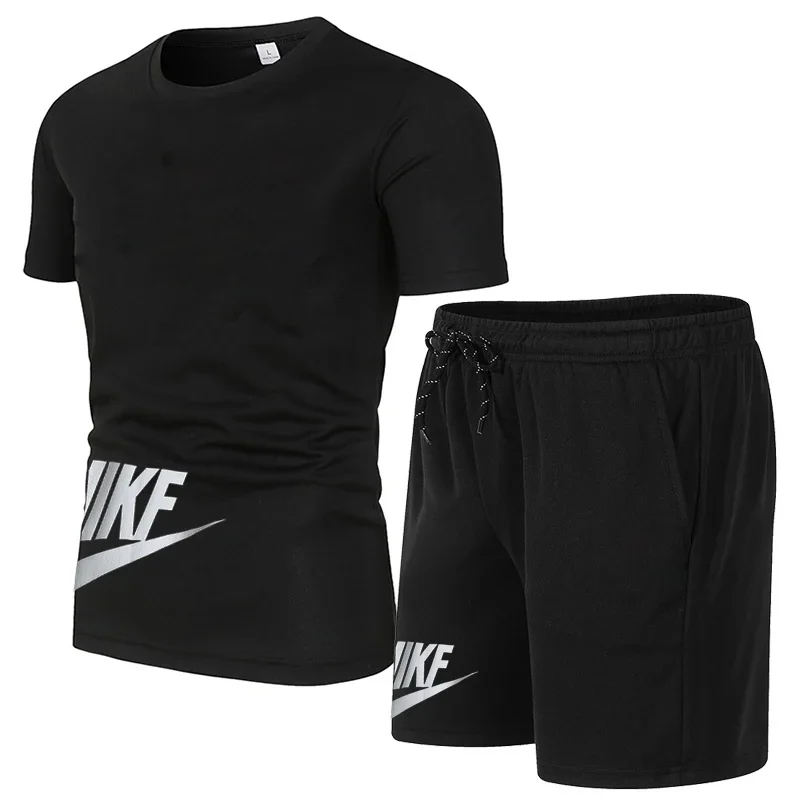 Letné pánske športové šortky nastavené priedušné rýchle sušenie nohavice fitness súťaž Tréning basketbalové set tričko Nike