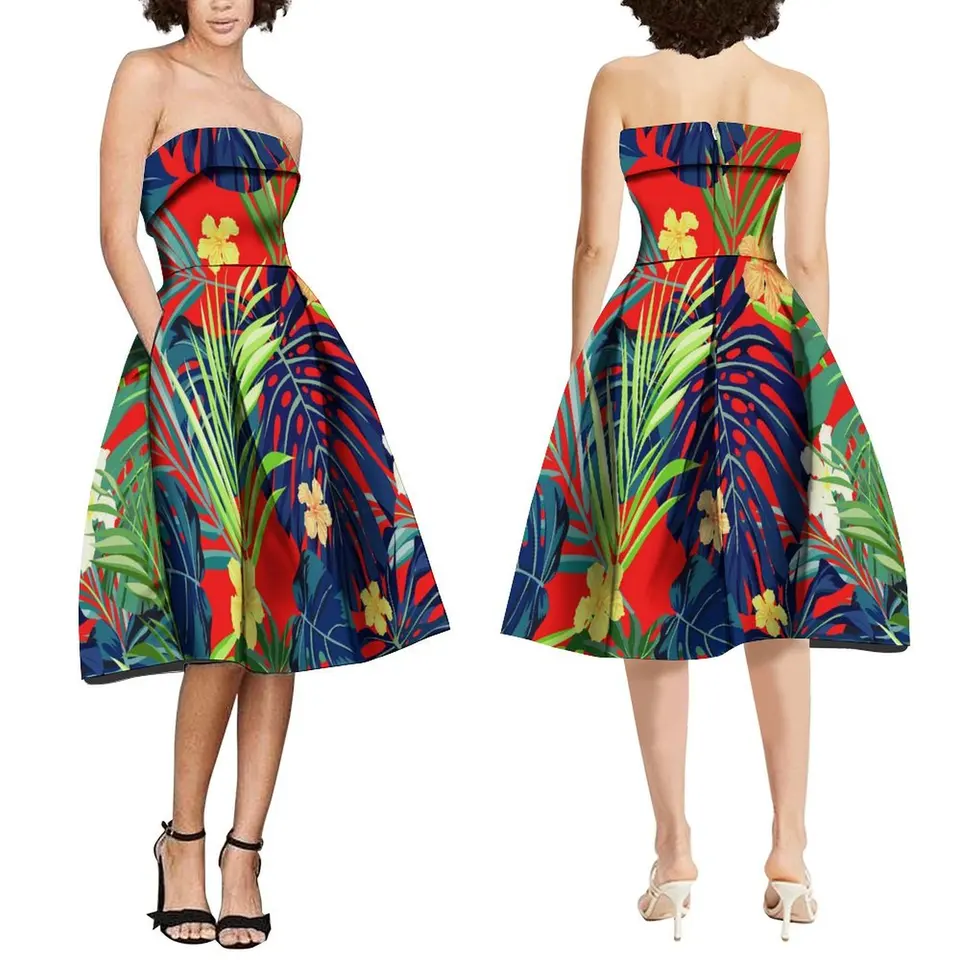 Letné rukávy bez rukávov Male Maxi Dress Temperament