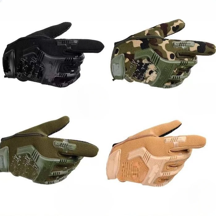 Letné tesnenie taktické rukavice Cool motocyklové super mechanik dlhé prsty Nositeľné mužské špeciálne sily protišmykové rukavice